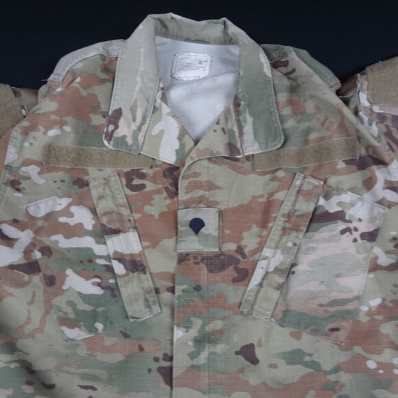 US ARMY CAMOFLAGE UNIFORM COAT JACKET SMALL SHORT CAMO TACTICAL FATIGUES L248 - Picture 3 of 8